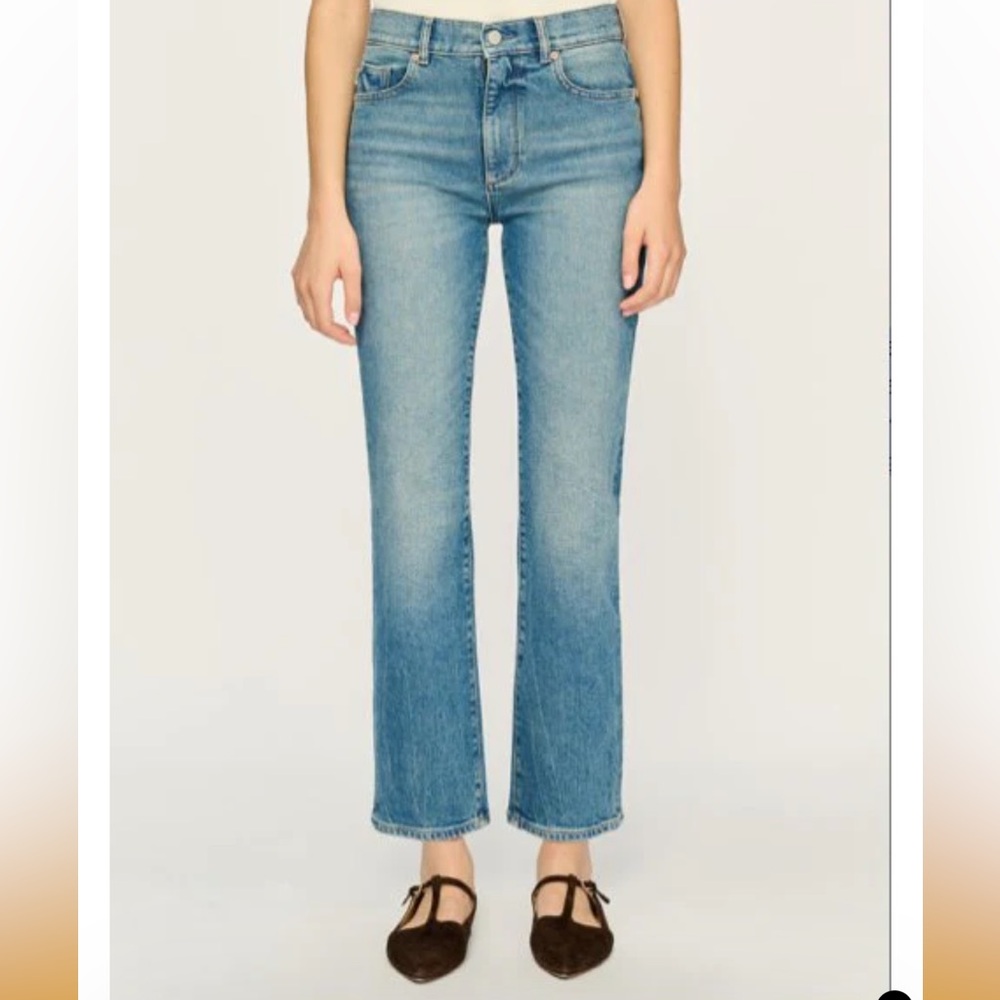 DL1961 Patti Straight Leg High Rise Vintage Ankle Jeans 31 x 27”